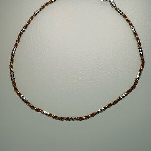 Frieda Rothman Vault 14k Gold Plated and Sterling Silver Twisted Rope Bracelet